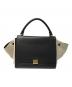 CELINE（セリーヌ）の古着「トラペーズミディアムハンドバッグ」｜ブラック×ホワイト