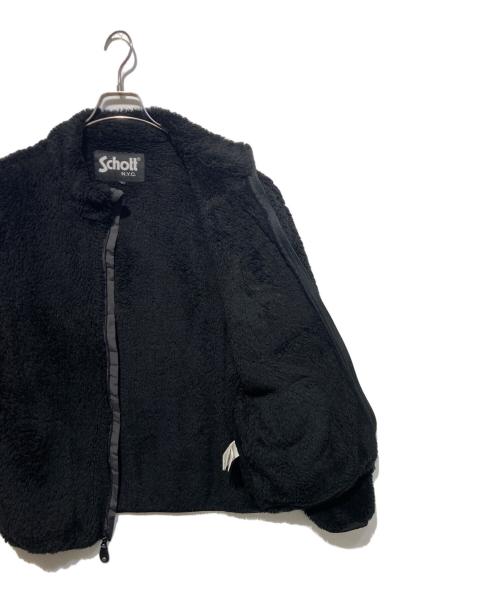 Schott（ショット）Schott (ショット) LEATHER POCKET RETROPILE JACKET ブラック サイズ:Ｌの古着・服飾アイテム