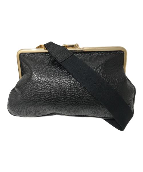 PORTER（ポーター）PORTER (ポーター) 5525gallery (ゴーゴーニーゴーギャラリー) がま口ショルダーバッグ ブラックの古着・服飾アイテム