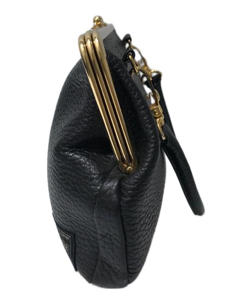 PORTER（ポーター）PORTER (ポーター) 5525gallery (ゴーゴーニーゴーギャラリー) がま口ショルダーバッグ ブラックの古着・服飾アイテム