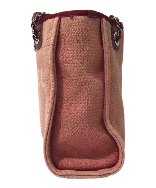 CHANEL（シャネル）CHANEL (シャネル) ドーヴィルPM ショルダーバッグ レッドの古着・服飾アイテム