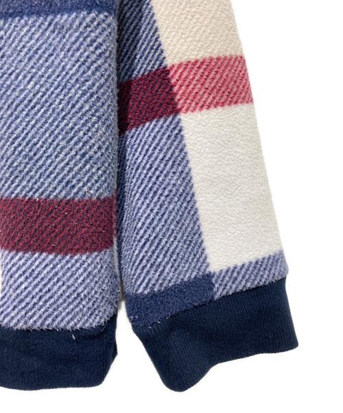 BLACK LABEL CRESTBRIDGE（ブラックレーベル クレストブリッジ）BLACK LABEL CRESTBRIDGE (ブラックレーベル クレストブリッジ) チェックフリーススウェット ネイビー×ベージュ サイズ:LLの古着・服飾アイテム