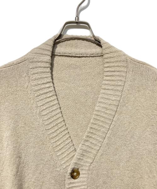 journal standard luxe（ジャーナルスタンダード ラックス）JOURNAL STANDARD LUXE (ジャーナルスタンダード ラックス) Co/PeテンジクVネックカーディガン ベージュ サイズ:FREEの古着・服飾アイテム