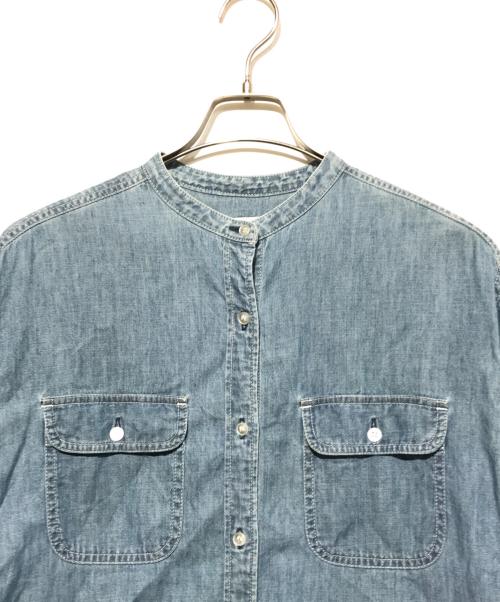 caqu（サキュウ）caqu (サキュウ) FS chambray long shirtsワンピース ブルー サイズ:１の古着・服飾アイテム