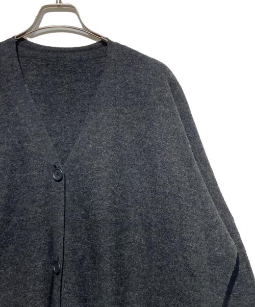 journal standard luxe（ジャーナルスタンダード ラックス）JOURNAL STANDARD LUXE (ジャーナルスタンダード ラックス) メリノボイルVネックカーディガン グレー サイズ:ＦＲＥＥの古着・服飾アイテム