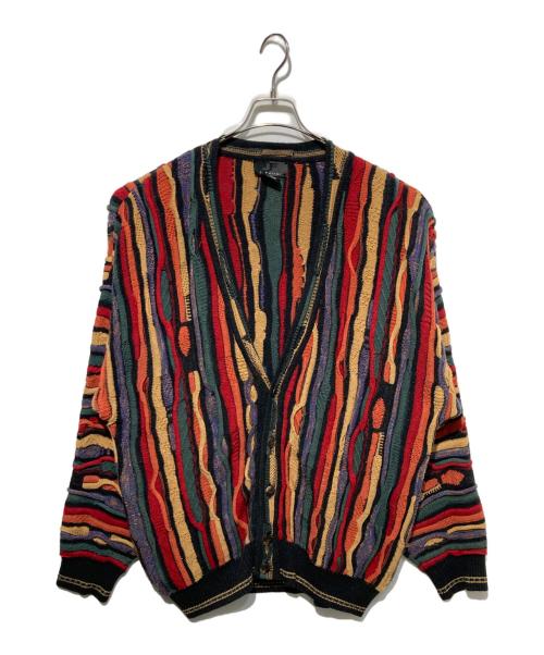 J.Ferrar（ジェイフェラー）J.Ferrar (ジェイフェラー) 3Dカーディガン マルチカラー サイズ:XLの古着・服飾アイテム
