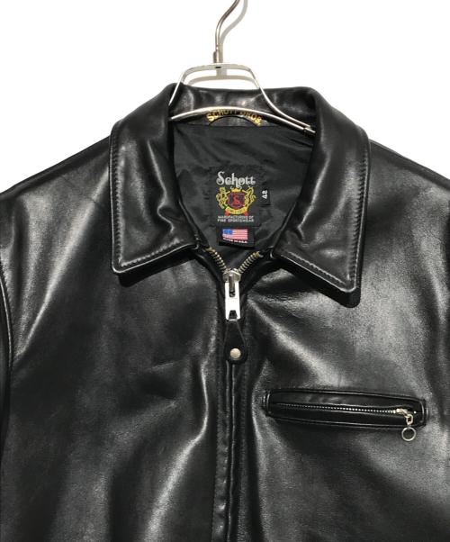 Schott（ショット）Schott (ショット) レザージャケット ブラック サイズ:42の古着・服飾アイテム