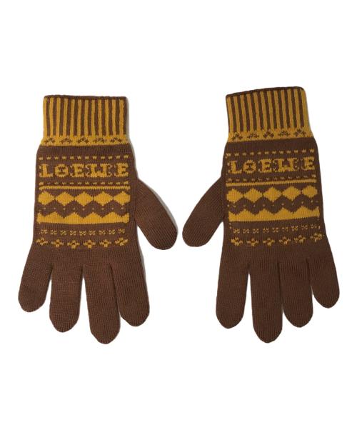 LOEWE（ロエベ）LOEWE (ロエベ) 手袋 ブラウン サイズ:ｓの古着・服飾アイテム