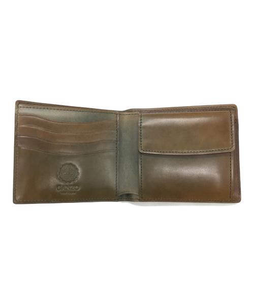 GANZO（ガンゾ）GANZO (ガンゾ) コードバン2つ折り財布 ブラウンの古着・服飾アイテム