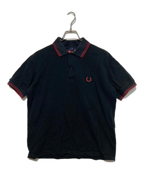 FRED PERRY（フレッドペリー）FRED PERRY (フレッドペリー) GROUND Y (グラウンドワイ) STUDIOUS (ステュディオス) コラボポロシャツ ブラック サイズ:Mの古着・服飾アイテム
