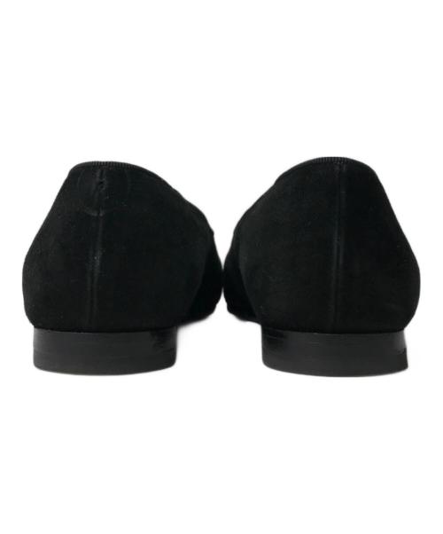 Manolo Blahnik（マノロブラニク）Manolo Blahnik (マノロブラニク) ハンギシ マリア フラットシューズ ブラック サイズ:35の古着・服飾アイテム