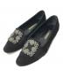 Manolo Blahnik（マノロブラニク）の古着「ハンギシ マリア フラットシューズ」｜ブラック