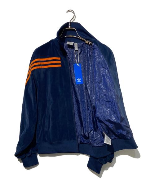 adidas（アディダス）adidas (アディダス) VELOUR TRACKTOP NINDIG ネイビー×オレンジ サイズ:L 未使用品の古着・服飾アイテム