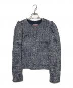 Kate Spadeケイトスペード）の古着「ツイードジャケット」｜ブルー