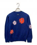 Kate Spadeケイトスペード）の古着「フローラル エンベリッシュド セーター」｜ブルー