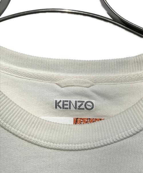KENZO（ケンゾー）KENZO (ケンゾー) 虎プリントスウェット ホワイト サイズ:Ｓの古着・服飾アイテム