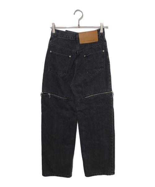 MAISON SPECIAL（メゾンスペシャル）MAISON SPECIAL (メゾンスペシャル) サイドスラッシュデニムパンツ ブラック サイズ:36の古着・服飾アイテム