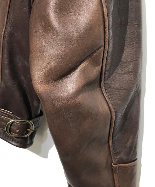 VANSON（バンソン）VANSON (バンソン) レザージャケット ブラウン サイズ:38の古着・服飾アイテム