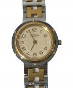 HERMESエルメス）の古着「CLIPPER リストウォッチ」｜ベージュ