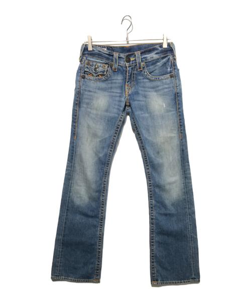 TRUE RELIGION（トゥルー レリジョン）TRUE RELIGION (トゥルー レリジョン) BILLY BIG Tフレアデニムパンツ インディゴ サイズ:27の古着・服飾アイテム
