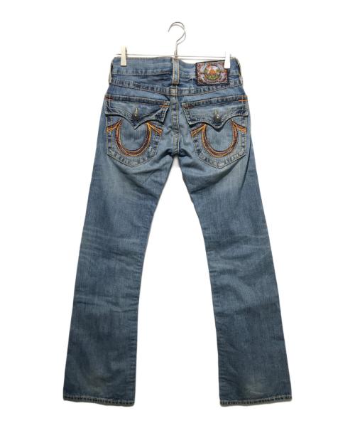 TRUE RELIGION（トゥルー レリジョン）TRUE RELIGION (トゥルー レリジョン) BILLY BIG Tフレアデニムパンツ インディゴ サイズ:27の古着・服飾アイテム