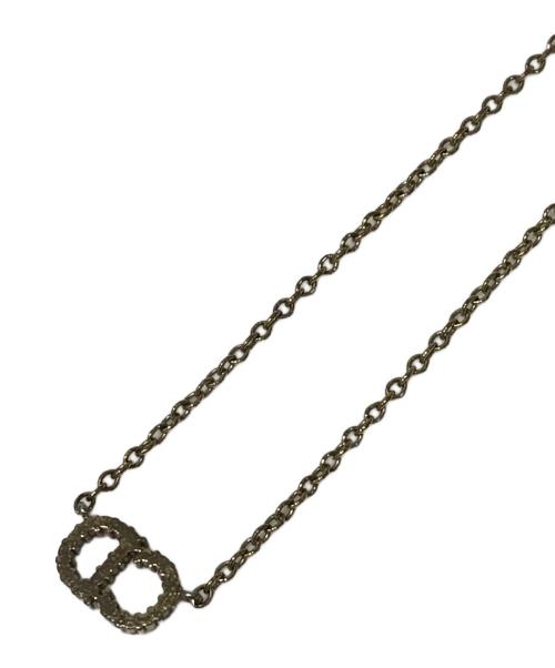 Christian Dior（クリスチャン ディオール）Christian Dior (クリスチャン ディオール) CDラインストーンネックレス ゴールドの古着・服飾アイテム