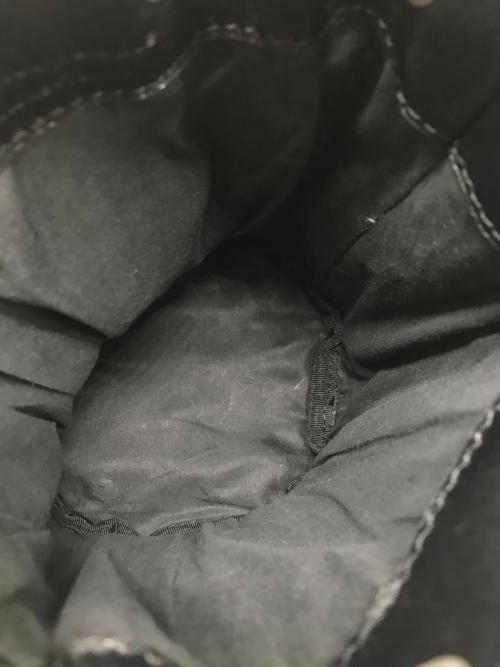 beautiful people（ビューティフルピープル）beautiful people (ビューティフルピープル) ライダースドローストリング ショルダーバッグ ブラック サイズ:Fの古着・服飾アイテム