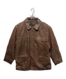 RED SKINS（レッドスキンズ）の古着「レザージャケット」｜ブラウン