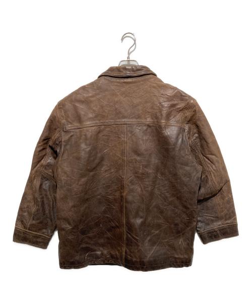 RED SKINS（レッドスキンズ）RED SKINS (レッドスキンズ) レザージャケット ブラウン サイズ:Lの古着・服飾アイテム