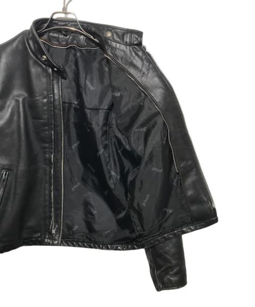 Schott（ショット）Schott (ショット) シングルライダースジャケット ブラック サイズ:38の古着・服飾アイテム