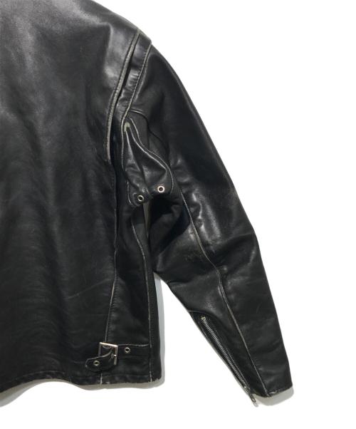 Schott（ショット）Schott (ショット) シングルライダースジャケット ブラック サイズ:38の古着・服飾アイテム