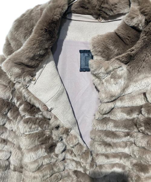 TO BE CHIC（トゥービーシック）TO BE CHIC (トゥービーシック) レッキスラビットファージャケット ブラウン サイズ:2の古着・服飾アイテム