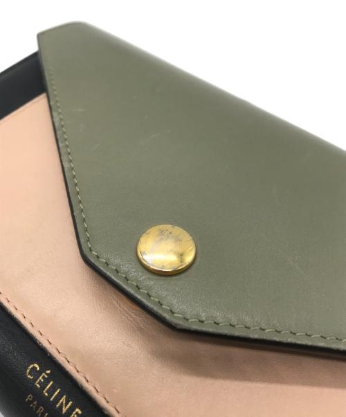 CELINE（セリーヌ）CELINE (セリーヌ) トライフォールデッドロングウォレットの古着・服飾アイテム