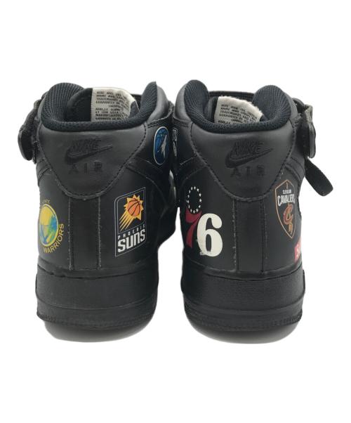 NIKE（ナイキ）NIKE (ナイキ) Supreme (シュプリーム) NBA (エヌビーエー) AIR FORCE 1 MID 07 ブラック サイズ:27.5の古着・服飾アイテム