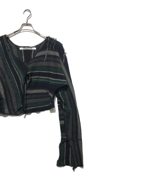 PERVERZE（パーバーズ）PERVERZE (パーバーズ) 変形ニット ネイビー サイズ:freeの古着・服飾アイテム