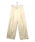 TODAYFUL（トゥデイフル）の古着「DoubleTuck Twill Trousers」｜アイボリー