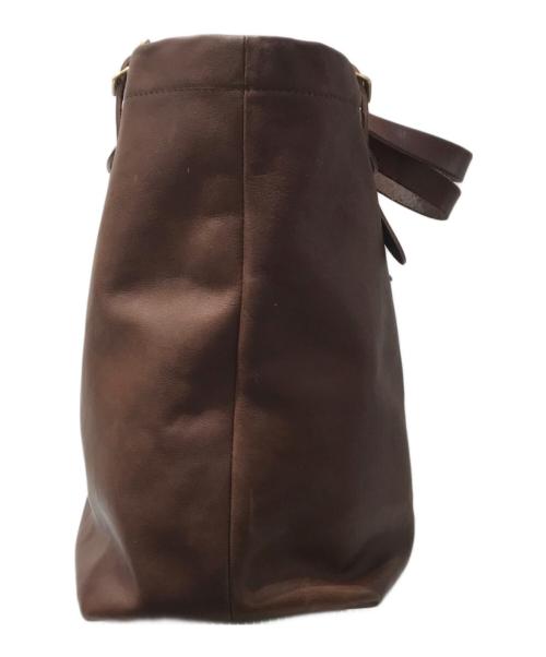 SLOW（スロウ）SLOW (スロウ) ルボーノレザートートバッグ ブラウンの古着・服飾アイテム