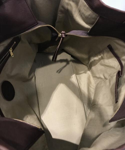SLOW（スロウ）SLOW (スロウ) ルボーノレザートートバッグ ブラウンの古着・服飾アイテム