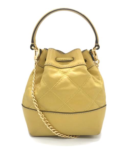 TORY BURCH（トリーバーチ）TORY BURCH (トリーバーチ) 巾着ショルダーバッグ イエローの古着・服飾アイテム