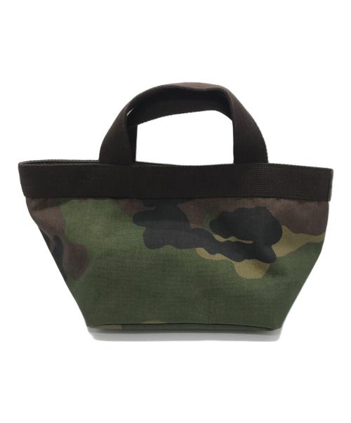 Herve Chapelier（エルベシャプリエ）Herve Chapelier (エルベシャプリエ) コーデュラスクエアトート カーキの古着・服飾アイテム