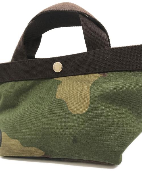 Herve Chapelier（エルベシャプリエ）Herve Chapelier (エルベシャプリエ) コーデュラスクエアトート カーキの古着・服飾アイテム