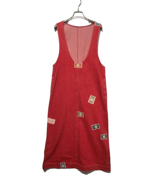 PINK HOUSE（ピンクハウス）PINK HOUSE (ピンクハウス) デニムワンピース レッド サイズ:Freeの古着・服飾アイテム