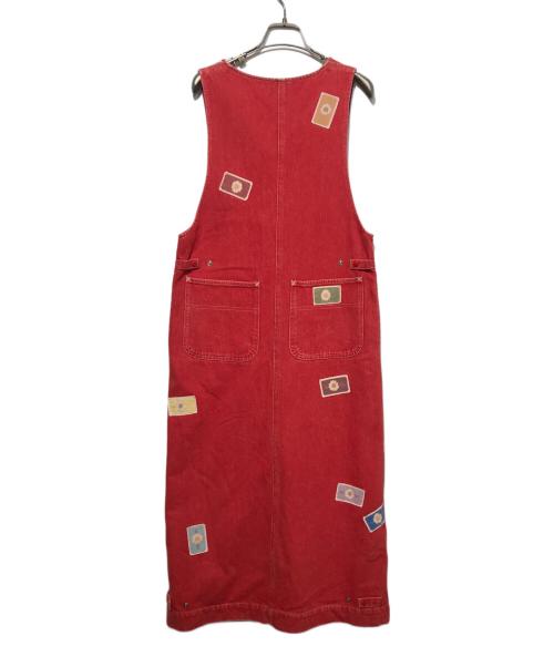 PINK HOUSE（ピンクハウス）PINK HOUSE (ピンクハウス) デニムワンピース レッド サイズ:Freeの古着・服飾アイテム
