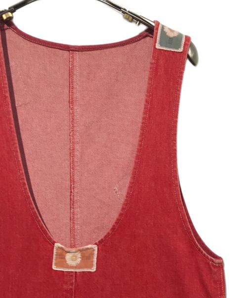 PINK HOUSE（ピンクハウス）PINK HOUSE (ピンクハウス) デニムワンピース レッド サイズ:Freeの古着・服飾アイテム