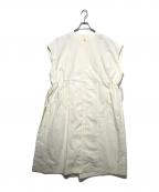 aereアエレ）の古着「ノースリーブナイロンコート」｜ホワイト
