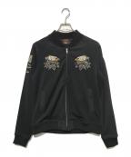 VANSONバンソン）の古着「スカジャージ」｜ブラック