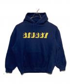 stussyステューシー）の古着「プルオーバーパーカー」｜ネイビー