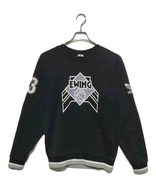 adidas（アディダス）adidas (アディダス) EWINGプリントスウェット ブラック サイズ:98-6の古着・服飾アイテム