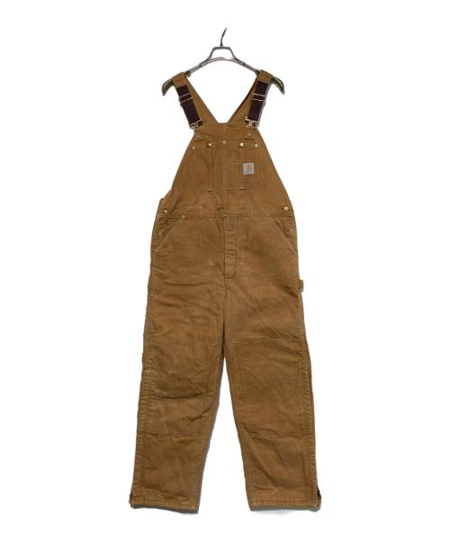 CarHartt（カーハート）CarHartt (カーハート) 裏キルトオーバーオール ブラウン サイズ:40×32の古着・服飾アイテム