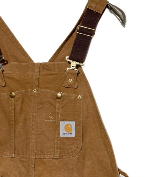 CarHartt（カーハート）CarHartt (カーハート) 裏キルトオーバーオール ブラウン サイズ:40×32の古着・服飾アイテム